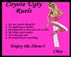 [CS] Coyote Ugly Sign