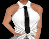 Shirt white tie