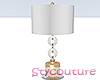 Glass table lamp - gold