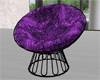 Purple cuddle dish chair