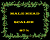 !  MALE HEAD SCALER 87 %