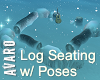 Winter Log Seating