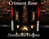 crimson rose fire place