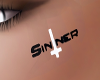 Sinner Face tat {Left}