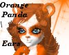 Orange Panda bear ears