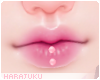 H' Pink Lip Piercing 1