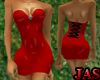(J) PVC RED Dress