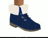 AO~Blue Plaid Shoe Boot