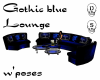 Gothic Blue Lounge'poses