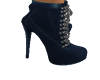 blue suade boots