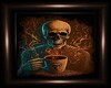 skully coffee time rug