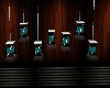 Teal Hanging Lamps