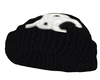 black line beanie