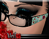V| Floral Print Glasses