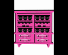 pink  china cabinet