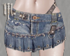 Denim Mini Skirt Grunge