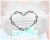 Milk * Chain Heart Shirt