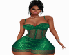 ^F^Glitter Dress Green