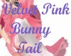 Velvet Pink Bunny Tail