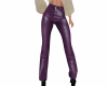 leather purple pant