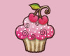 Cherry Cupcake Sticker