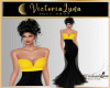 Clasic,Gold Gala Gown