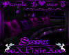 purple lovers sofa