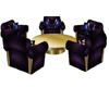 *MV* Purple N Gold Chair