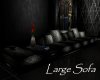 AV Black Large Sofa