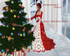 holly christmas gown