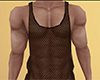 Brown Mesh Tank Top 5 M