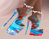 Summer Red Flower Heels
