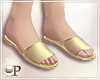Summer Flip Flops Gold