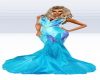 Turquoise/Mauve Gown