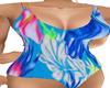 Blue Tropical Swimsuit