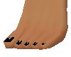 Dainty feet w/black toes