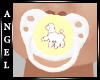Poodle Pacifier Yellow