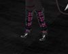 drazzy silver pink boots