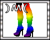 )M( Black Rainbow Boots