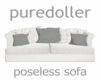 White/Gray Poseless Sofa