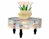 Pastel Shell Flwr Table