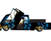 blue skull truck