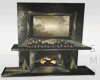 !! Dark Deco Fireplace