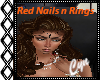 Red Nails n Rings