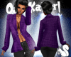 -OK- Open Blazer Purple