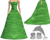L. Green Velvet Gown