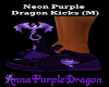 Neon Purple Dragon Kicks