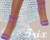 Purple Strappy Heels