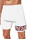 White shorts UK flag
