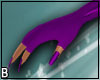 Purple Satin Gloves